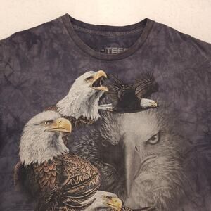 3D Tees Eagle Short Sleeve Casual Graphic T Shirt Adult Mens Size 2XL Gray